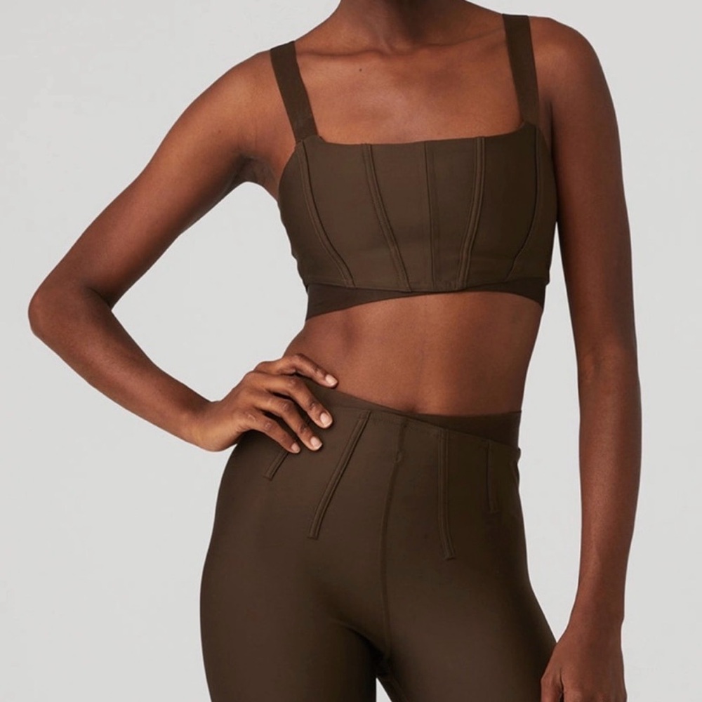 ALO Yoga Brown Leggings small - Picture 3 of 8